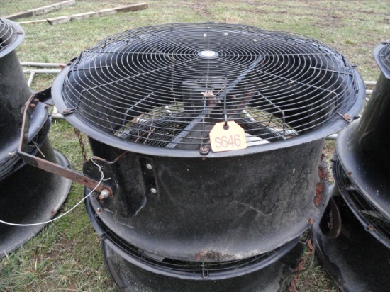 2 Barn fans.  SOLD AS IS