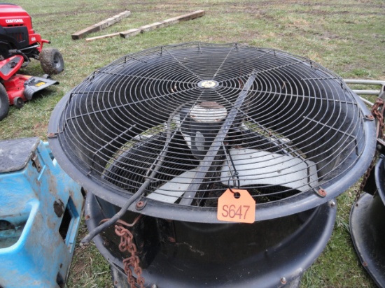 2 Barn fans.  SOLD AS IS