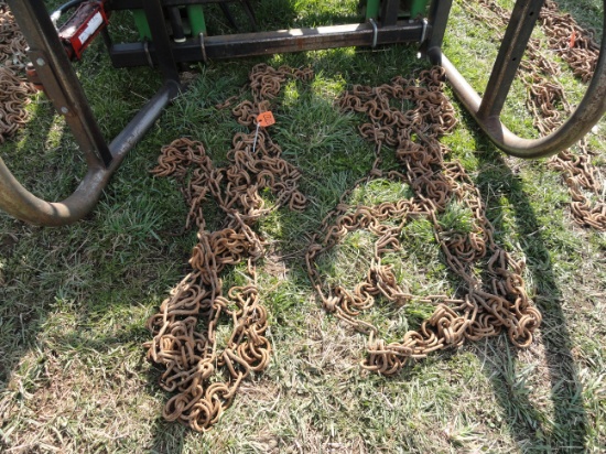 Double ring tractor chains.  Fit JD 2550 tractor