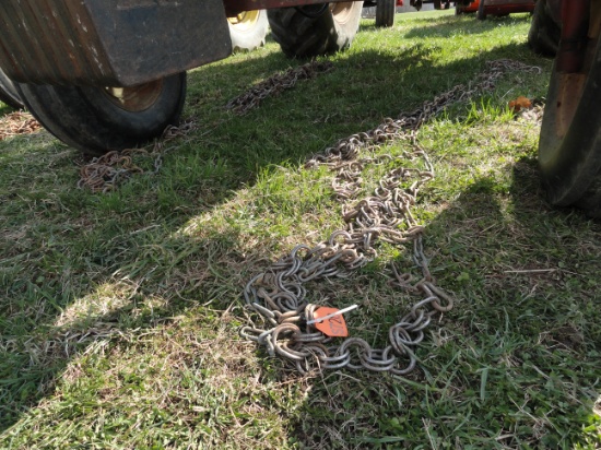 Double ring tractor chains.  FITS AC7000 tractor