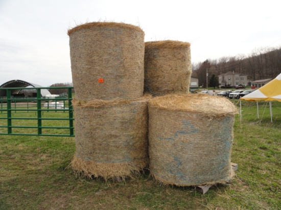 5 Round hay bales.  5X TIMES THE MONEY.  PROCEEDS DONATED TO THE BUCHANAN FAMILY