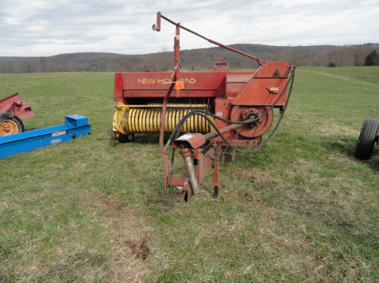 New Holland 315 square baler with a New Holland 58 kicker.