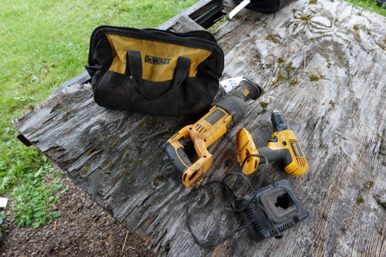 Dewault drill and sawsaw set