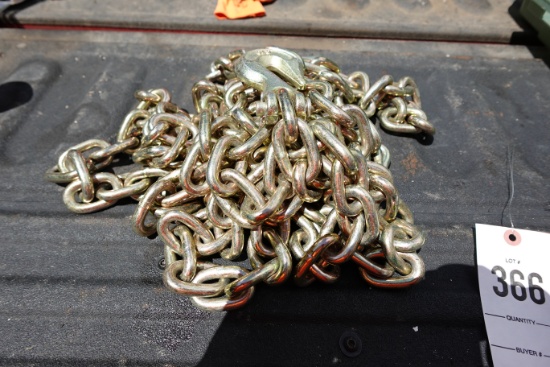NEW - 3/8  20ft chain.  Hooks on both ends.  Grade 70