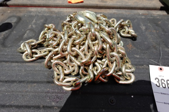 NEW - 3/8  20ft chain.  Hooks on both ends.  Grade 70