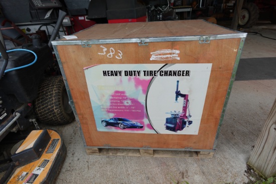 NEW - heavy duty tire changer in crate