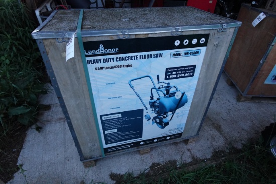 NEW - In crate Landhonor heavy duty concrete floor saw