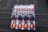 NEW - 1in by 15ft 4 pack ratchet straps