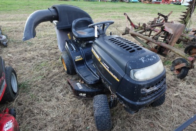 Yardmachine riding mower with a bagger