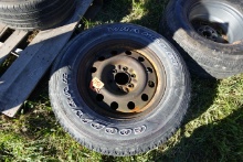275/65R18 goodyear wrangler tire on a 6 lug rim