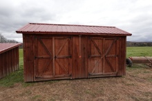 16ft x 8ft two door wooden shed for chickens