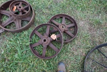 Pair of steel wheels