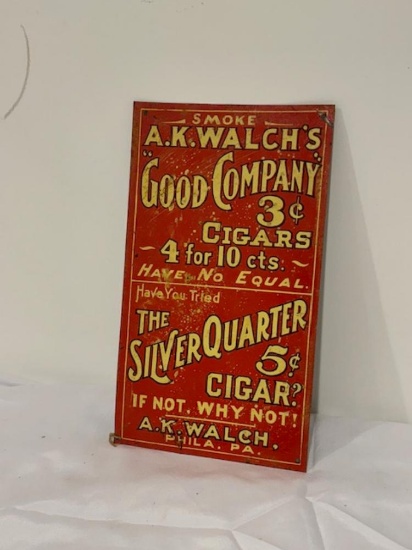 Metal Cigar Sign