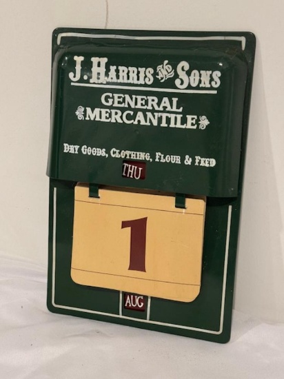 Metal Store Calendar