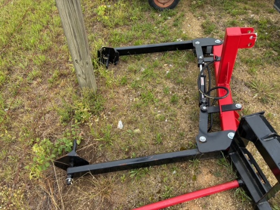 Tag # 0687 New 3pth hydraulic hay unroller