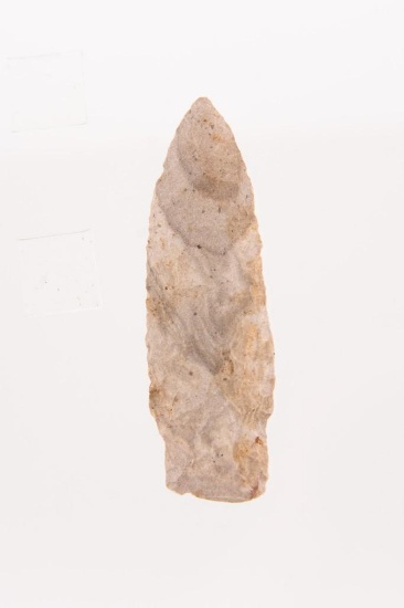 A 3-1/2" Paleo Lanceolate Made of Brown Chert.