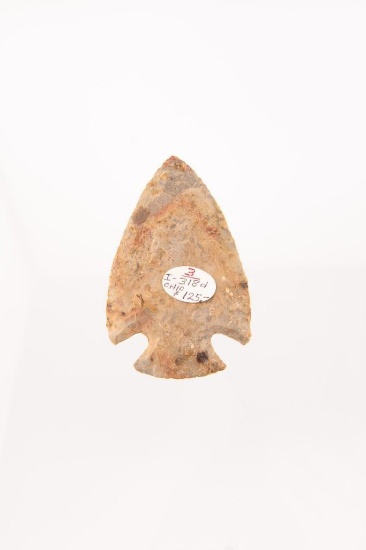 A 3-1/8" Hopewell Snyders Point found in Ohio.