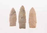 Three Paleo Points Found in Michigan.