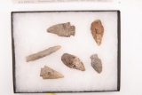 A Group of 6 Points Found in Michigan. Ex. L.V. Hamp