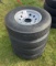 New 235/80R16 Tires And 8 Lug Trailer Rims