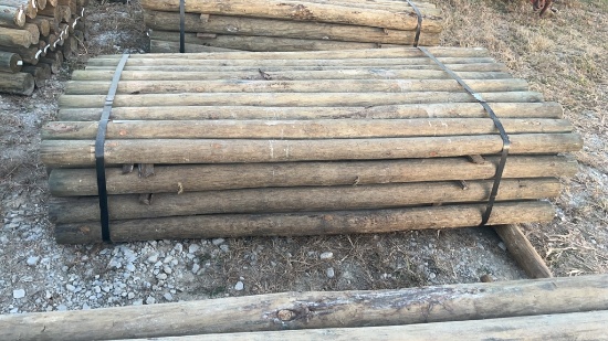 36 4"x8’ Treated Wooden Post