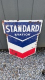Metal Standard Station Sign