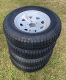 New 205/75D15 Tires and 5 Lug Trailer Rims