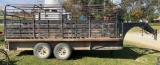 16’ Stock Trailer