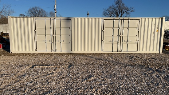 40' High Cube 3 Door Shipping Container
