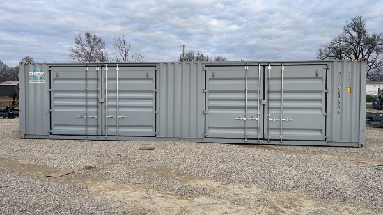 40’ High Cube 3 Door Shipping Container