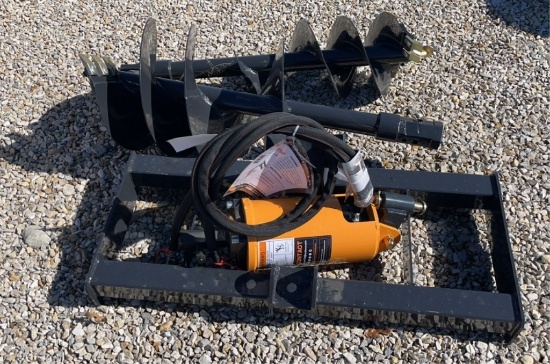 Wolverine Skid Steer Auger & 2 Bits