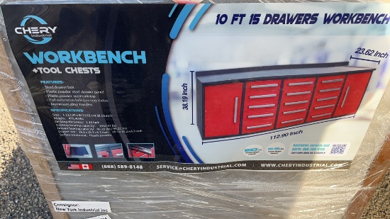 New 10ft 15 Drawer Workbench