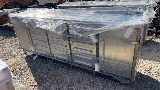 10ft 18 Drawer Stainless Workbench