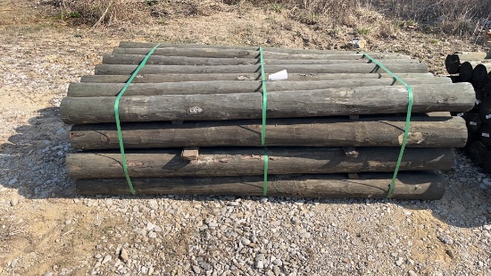 28 6in x 8ft Treated Wooden Post