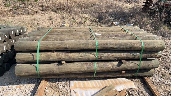 28 6in x 8ft Treated Wooden Post