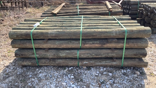 28 6in x 8ft Treated Wooden Post