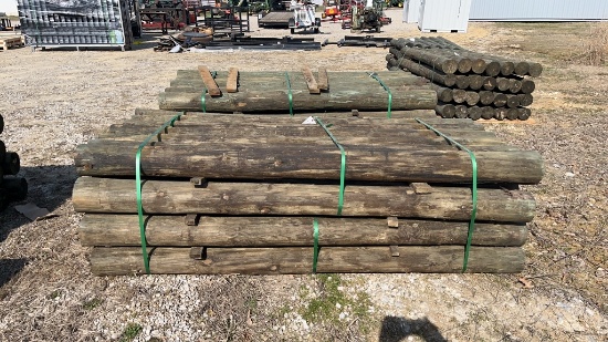 28 6in x 8ft Treated Wooden Post