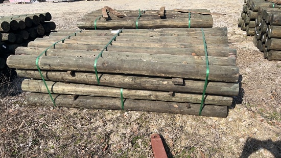 28 6in x 8ft Treated Wooden Post