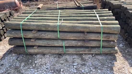 28 6in x 8ft Treated Wooden Post