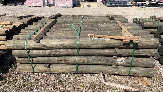 28 6in x 8ft Treated Wooden Post