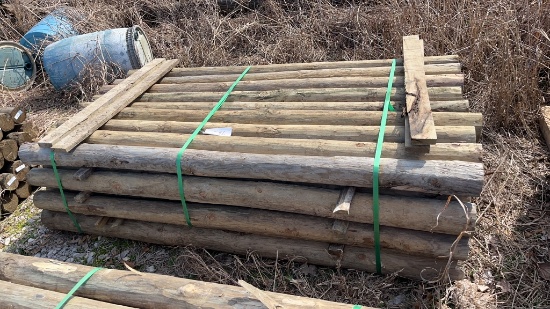 36 4in x 7ft Treated Wooden Post