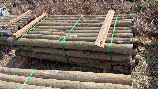 36 4in x 7ft Treated Wooden Post