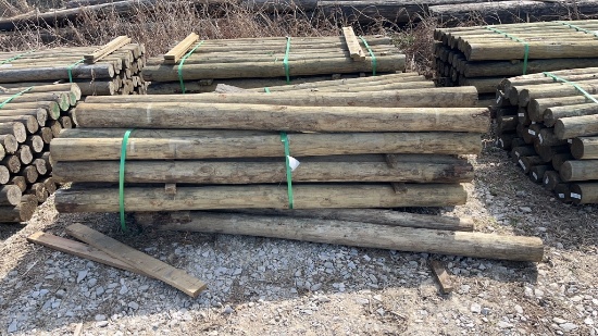 36 4in x 7ft Treated Wooden Post