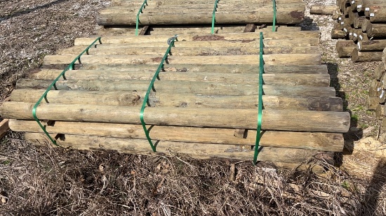 36 4in x 7ft Treated Wooden Post