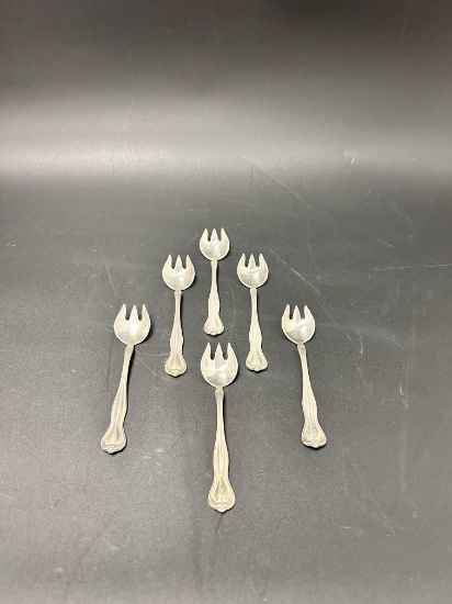 6 Small Rounded Forks