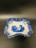 Flow Blue Pierced Bowl handles