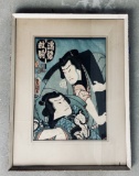 19th C Japanese Woodblock Utagawa Kunisada 