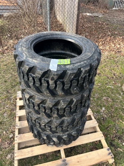 new set of 4   10-16.5 skid steer tires