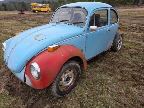 Blue VW Bug