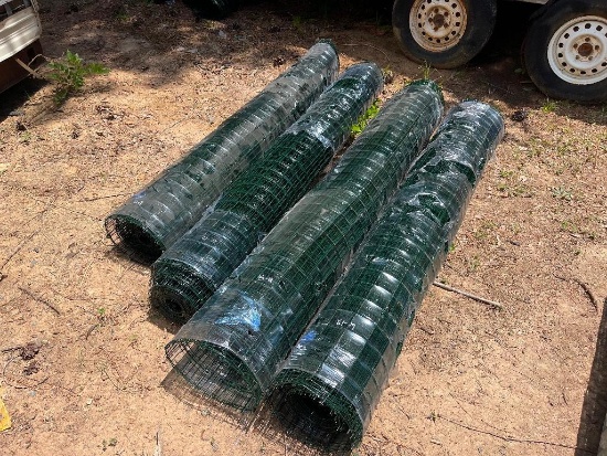 QTY. OF (4) WIRE MESH ROLLS (UNUSED)...